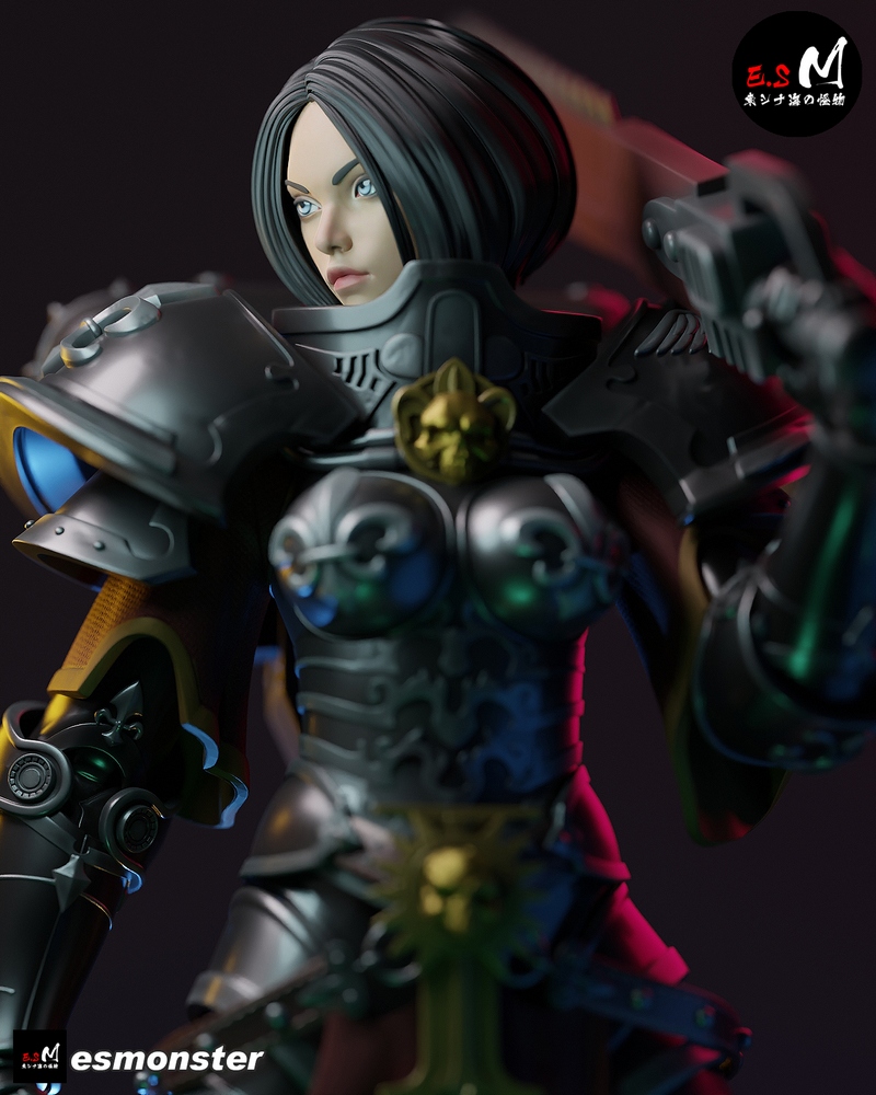E.S怪物——战斗姐妹 3D打印模型|E.S Monster – Battle Sister – 3D Print Model
