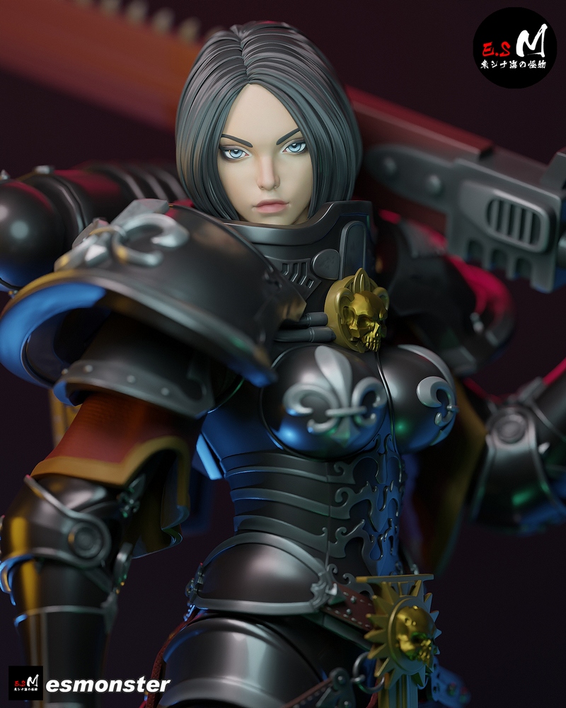 E.S怪物——战斗姐妹 3D打印模型|E.S Monster – Battle Sister – 3D Print Model
