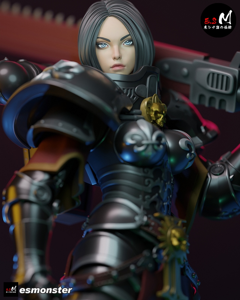 E.S怪物——战斗姐妹 3D打印模型|E.S Monster – Battle Sister – 3D Print Model