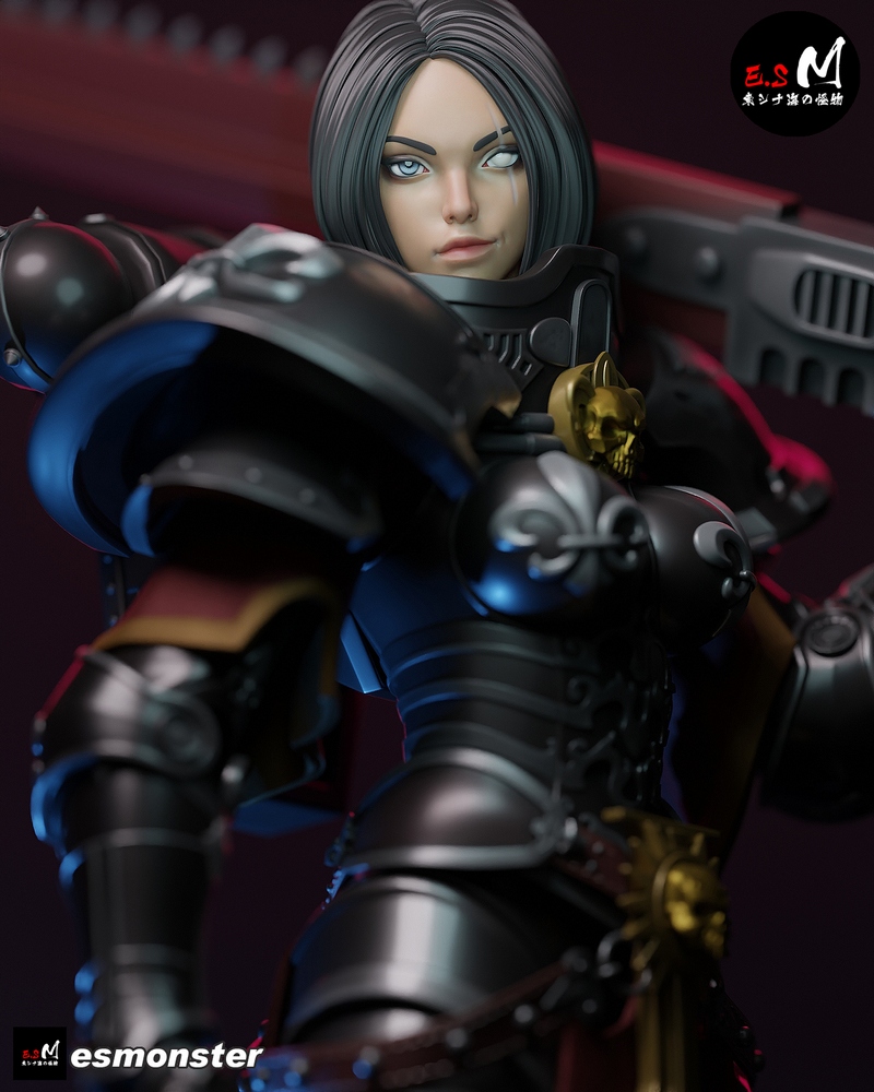 E.S怪物——战斗姐妹 3D打印模型|E.S Monster – Battle Sister – 3D Print Model