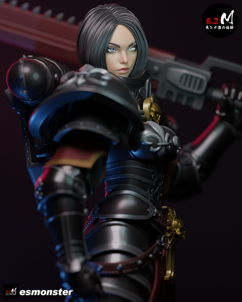 E.S怪物——战斗姐妹 3D打印模型|E.S Monster – Battle Sister – 3D Print Model