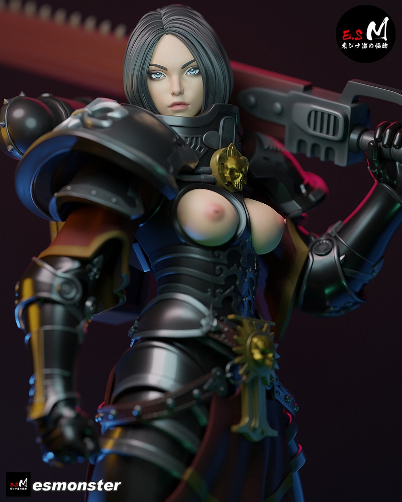 E.S怪物——战斗姐妹 3D打印模型|E.S Monster – Battle Sister – 3D Print Model