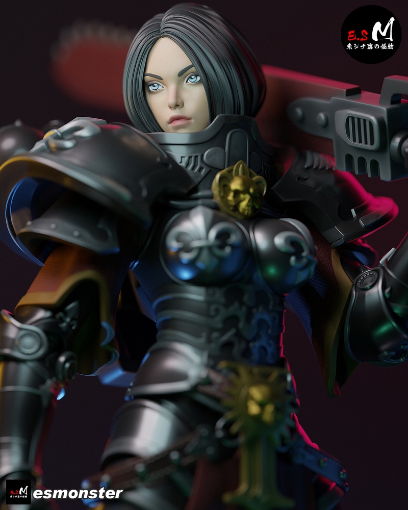 E.S怪物——战斗姐妹 3D打印模型|E.S Monster – Battle Sister – 3D Print Model