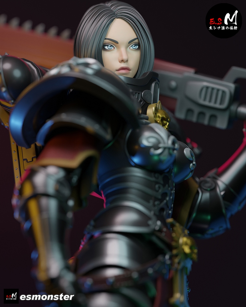 E.S怪物——战斗姐妹 3D打印模型|E.S Monster – Battle Sister – 3D Print Model