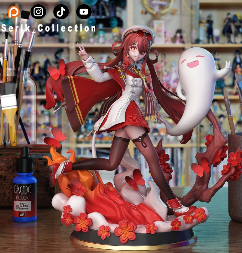 希里收藏 — 原神 — 陶渊3D打印模型|Serik Collection – Hu Tao – Genshin Impact – 3D Print Model