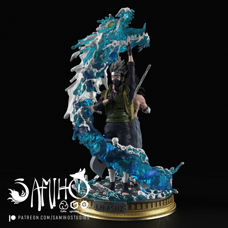 Samiho Studios – Kakashi vs Zabuza – 3D Print Model