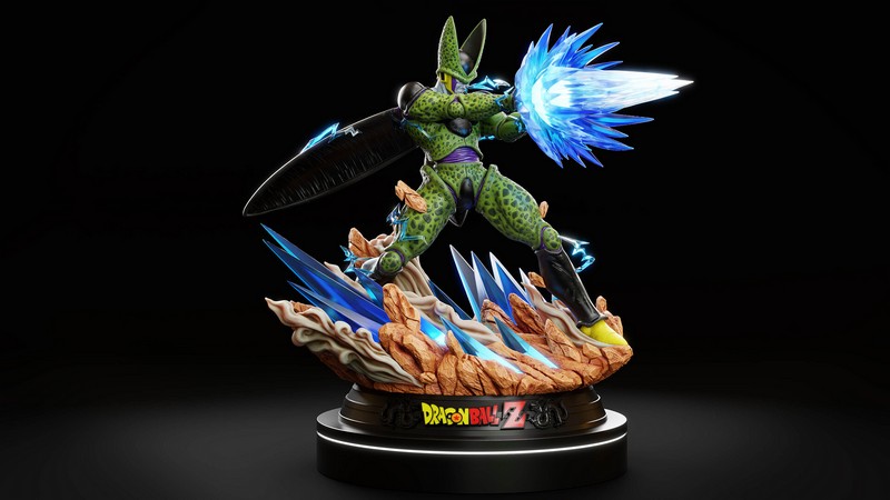 完美细胞凯梅拉——3D打印模型|Perfect Cell Kamehameha – 3D Print Model