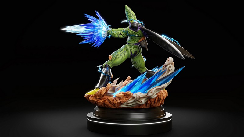 完美细胞凯梅拉——3D打印模型|Perfect Cell Kamehameha – 3D Print Model