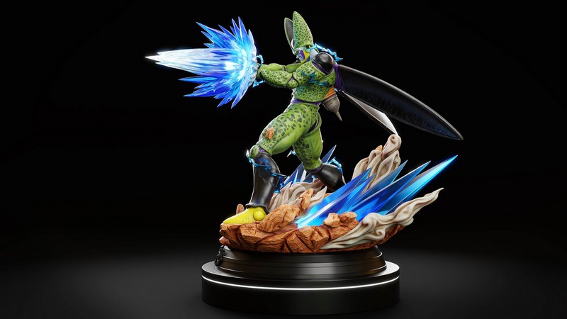 完美细胞凯梅拉——3D打印模型|Perfect Cell Kamehameha – 3D Print Model