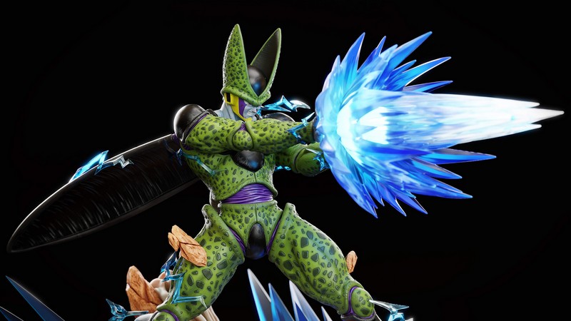 完美细胞凯梅拉——3D打印模型|Perfect Cell Kamehameha – 3D Print Model