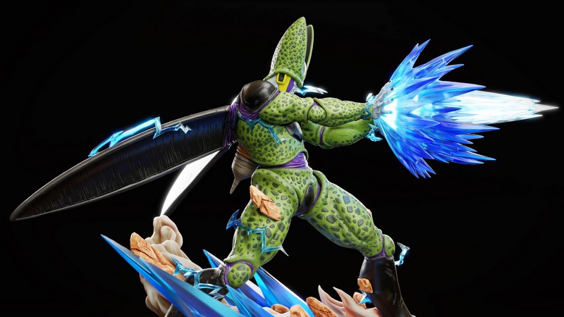 完美细胞凯梅拉——3D打印模型|Perfect Cell Kamehameha – 3D Print Model