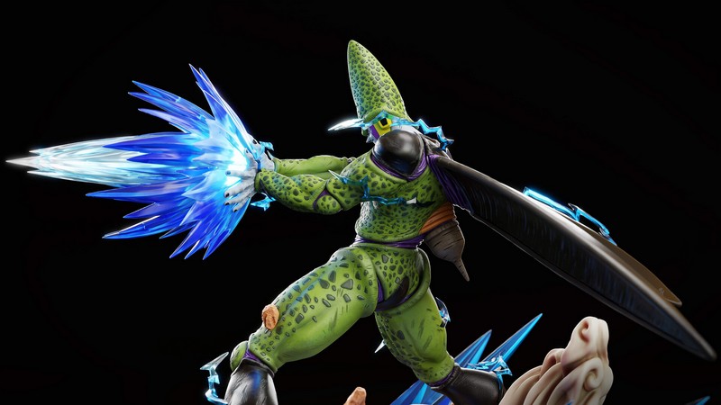 完美细胞凯梅拉——3D打印模型|Perfect Cell Kamehameha – 3D Print Model