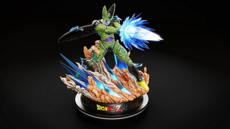 完美细胞凯梅拉——3D打印模型|Perfect Cell Kamehameha – 3D Print Model