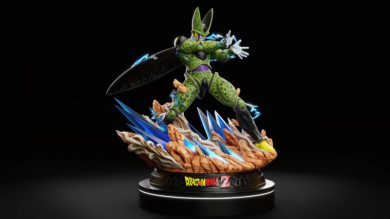 完美细胞凯梅拉——3D打印模型|Perfect Cell Kamehameha – 3D Print Model