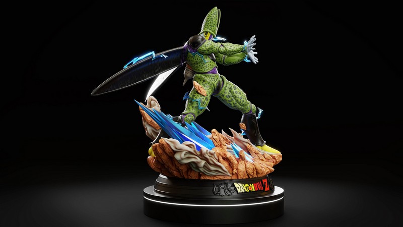 完美细胞凯梅拉——3D打印模型|Perfect Cell Kamehameha – 3D Print Model