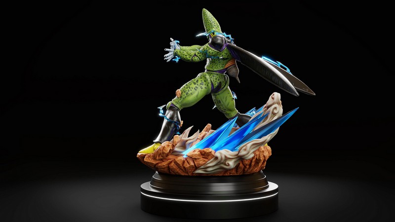 完美细胞凯梅拉——3D打印模型|Perfect Cell Kamehameha – 3D Print Model