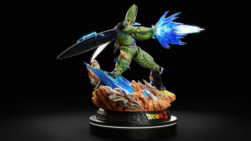 完美细胞凯梅拉——3D打印模型|Perfect Cell Kamehameha – 3D Print Model