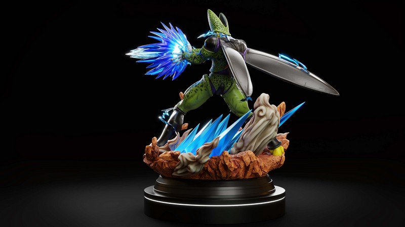 完美细胞凯梅拉——3D打印模型|Perfect Cell Kamehameha – 3D Print Model