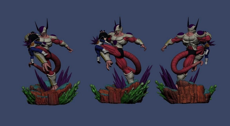 Freezer vs Gohan – Dragonball – 3D Print Model