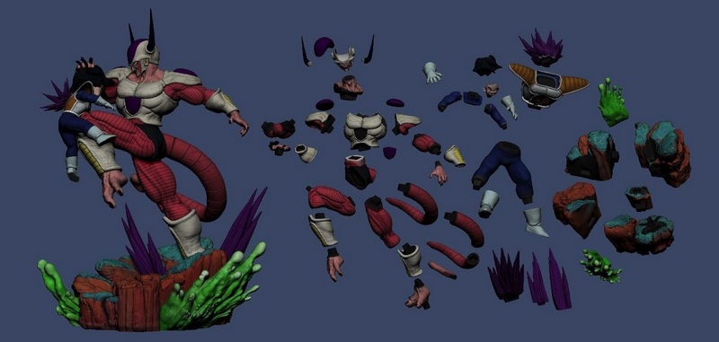 Freezer vs Gohan – Dragonball – 3D Print Model