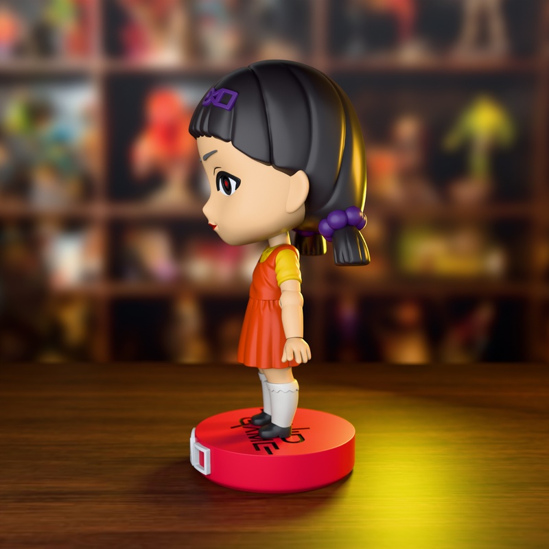 Chibi Land Figures – Squid Game Doll – Round Six – Chibi Figure – 3D Print Model
