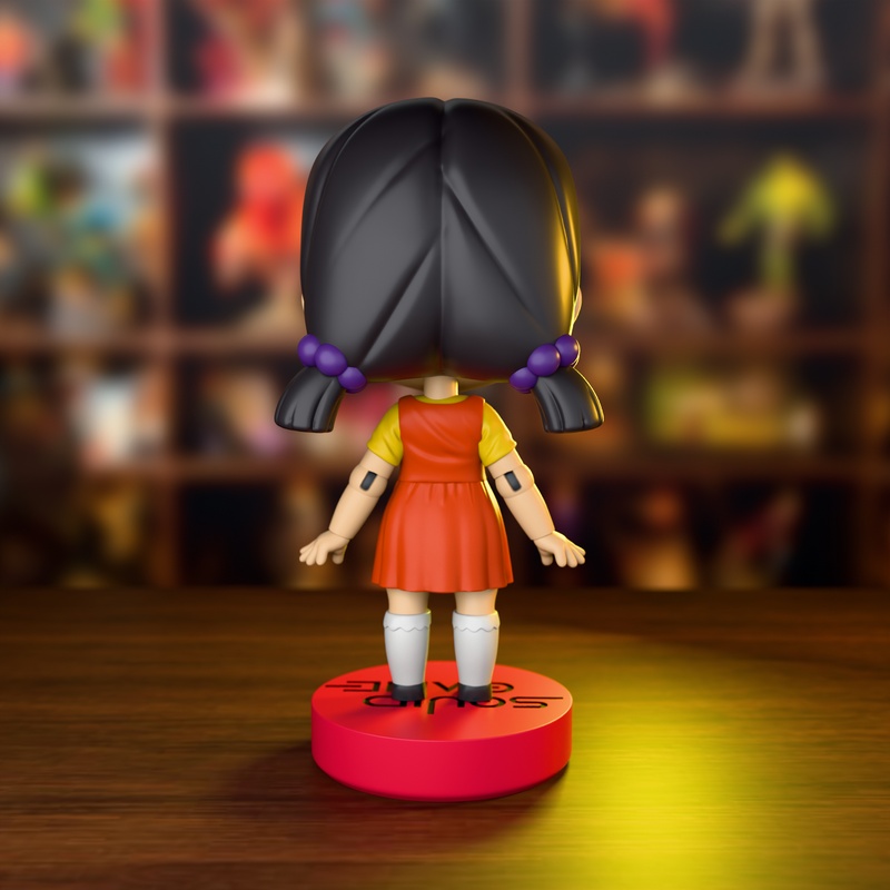Chibi Land Figures – Squid Game Doll – Round Six – Chibi Figure – 3D Print Model