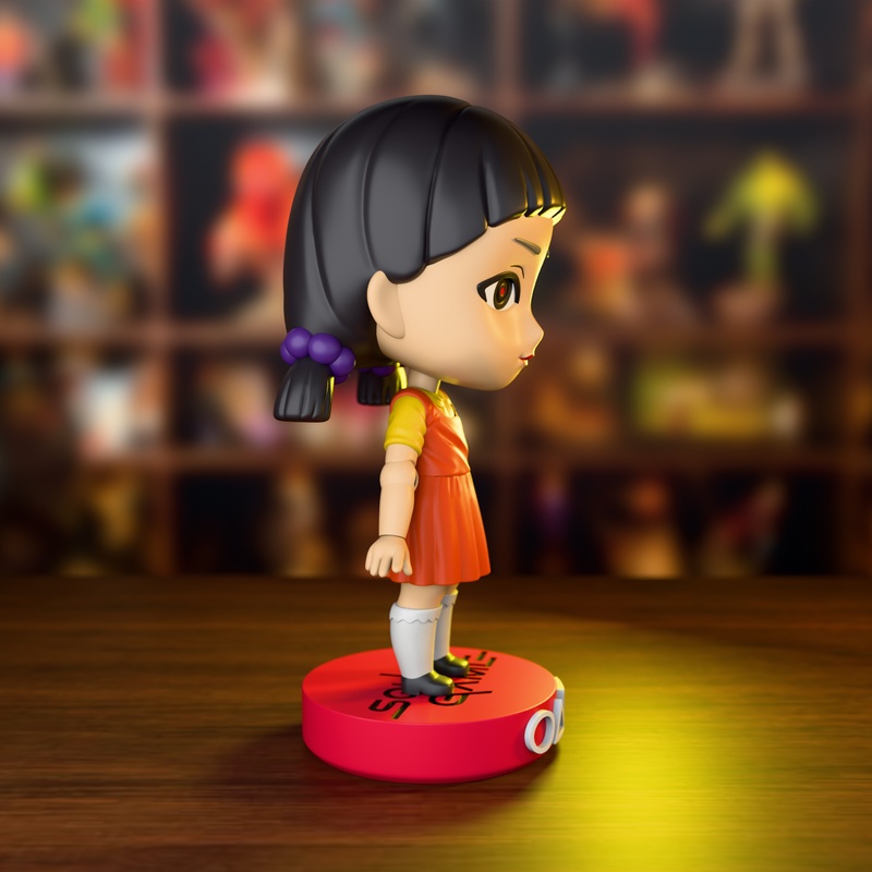 Chibi Land Figures – Squid Game Doll – Round Six – Chibi Figure – 3D Print Model