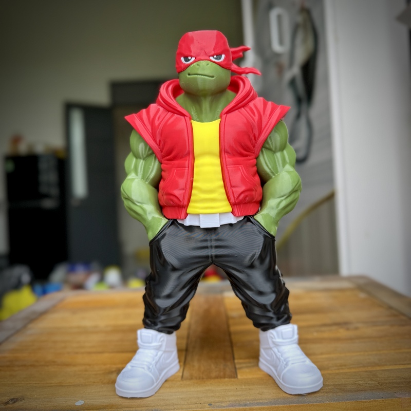 TMNT都市潮流风Fan艺术3D打印模型|TMNT Urban Vibes Fan Art – 3D Print Model