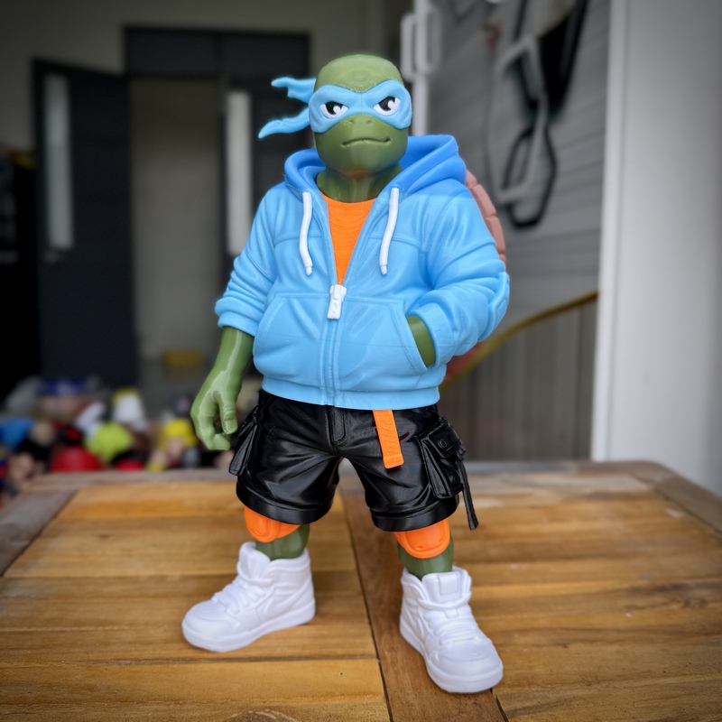 TMNT都市潮流风Fan艺术3D打印模型|TMNT Urban Vibes Fan Art – 3D Print Model