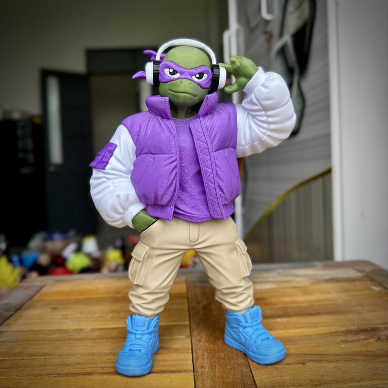 TMNT都市潮流风Fan艺术3D打印模型|TMNT Urban Vibes Fan Art – 3D Print Model