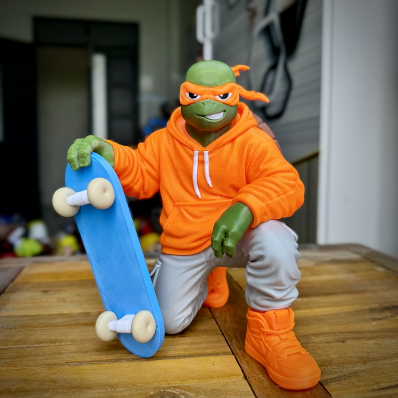 TMNT都市潮流风Fan艺术3D打印模型|TMNT Urban Vibes Fan Art – 3D Print Model