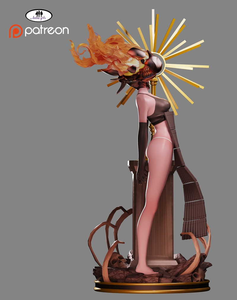 动漫角色Reze 3D打印模型|Anime Girls – Reze – 3D Print Model STL