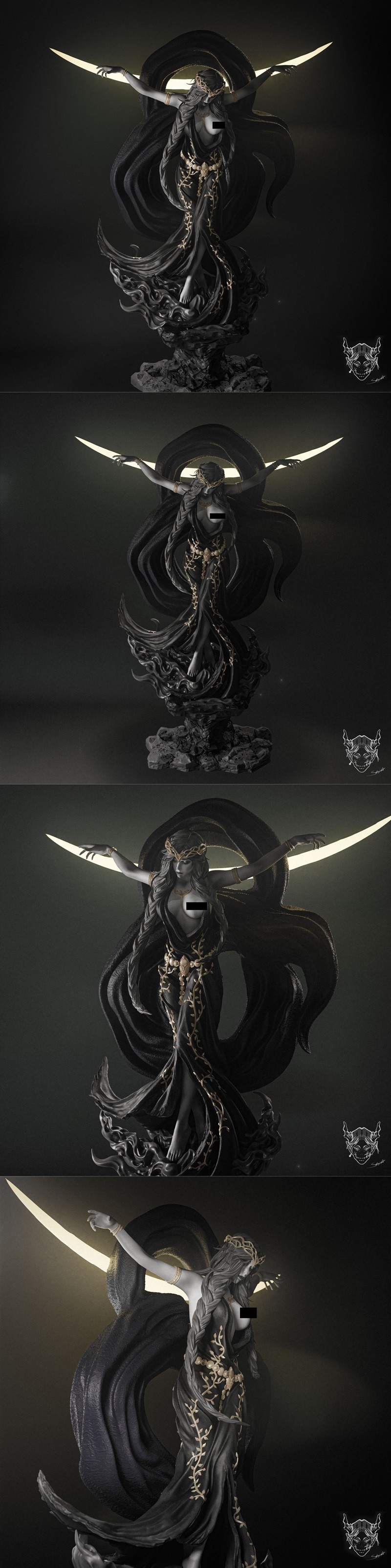 Abe3D - 皇后玛丽卡 - 3D打印模型|Abe3D – Queen Marika – 3D Print Model STL