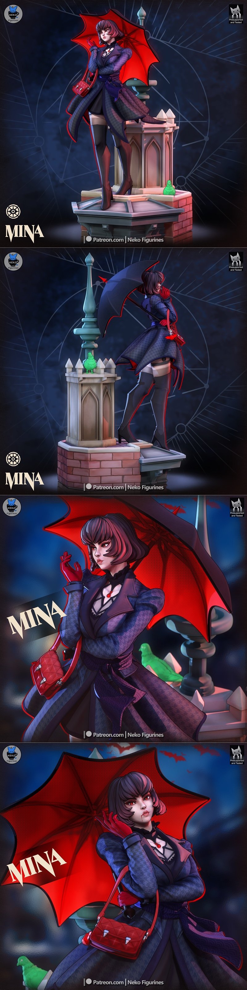 Neko Figurines – Mina (Deadlock) – 3D Print Model STL