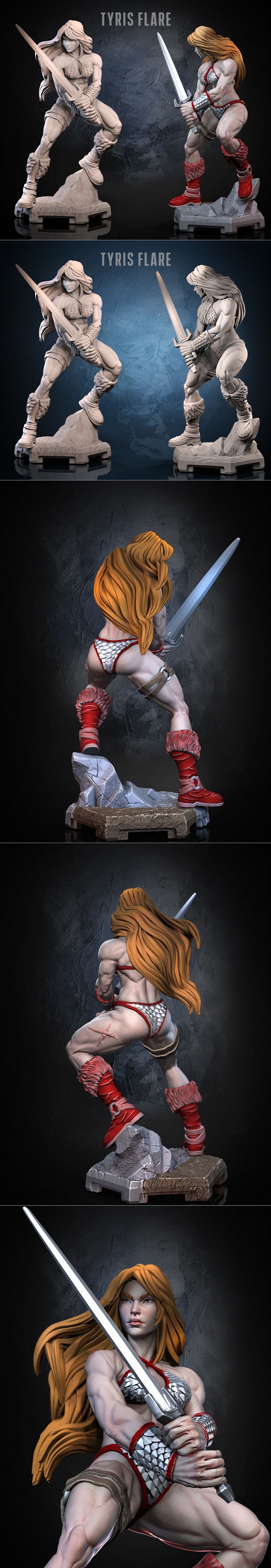 Dragun Studios - Tyris Flare - 3D打印模型|Dragun Studios – Tyris Flare – 3D Print Model STL