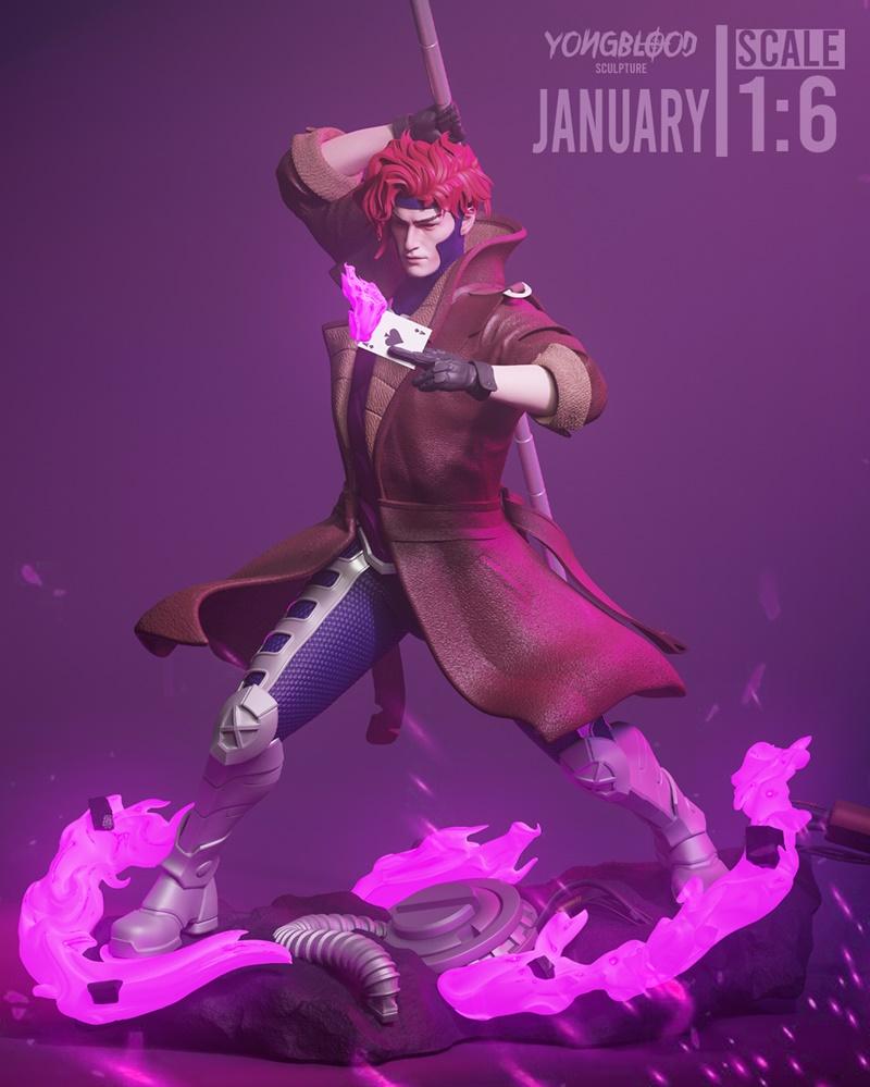 Yongblood Sculpture – Gambit – 3D Print Model STL