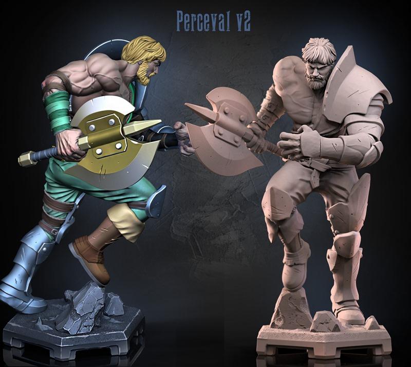 Dragun Studios - 佩罗瓦 v2 - 3D打印模型|Dragun Studios – Perceval v2 – 3D Print Model STL