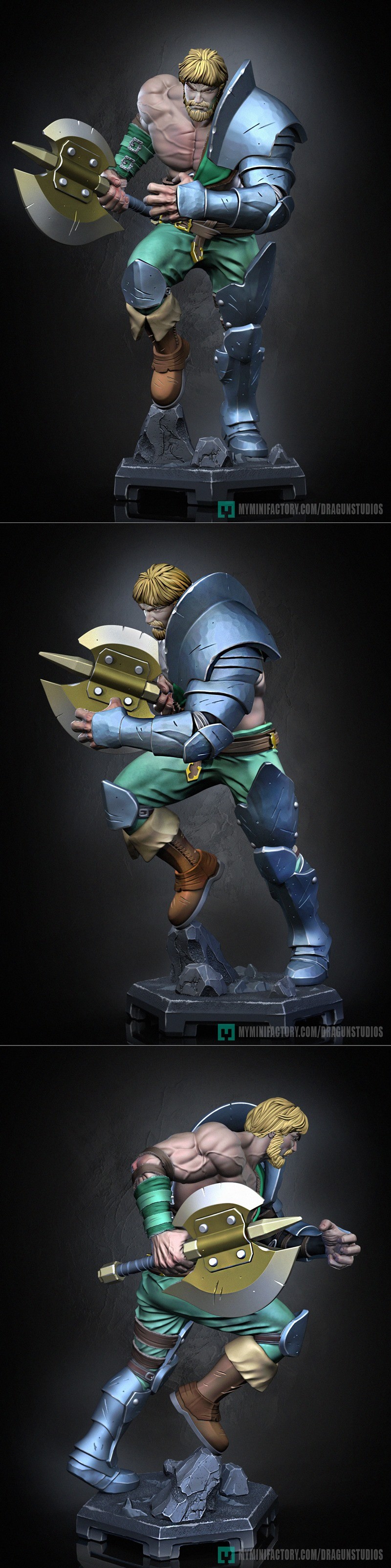 Dragun Studios - 佩罗瓦 v2 - 3D打印模型|Dragun Studios – Perceval v2 – 3D Print Model STL