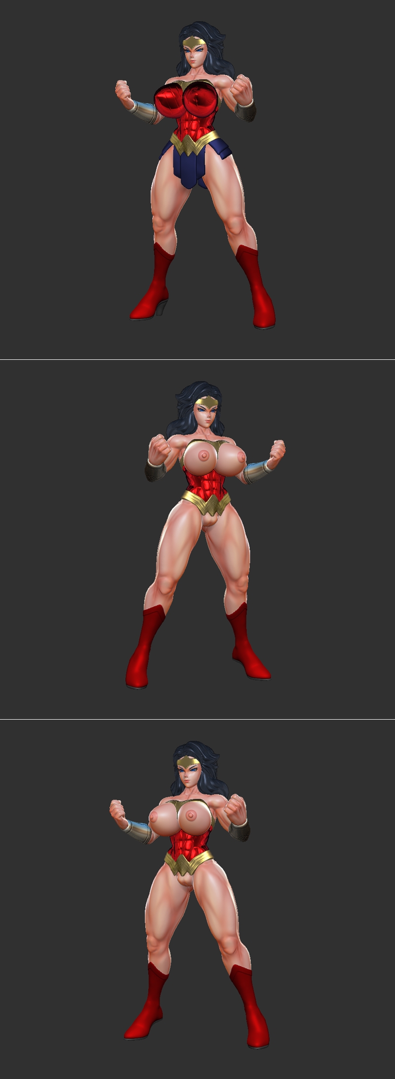 Tojyo - 女超人 - 3D打印模型|Tojyo – Wonder Woman – 3D Print Model STL