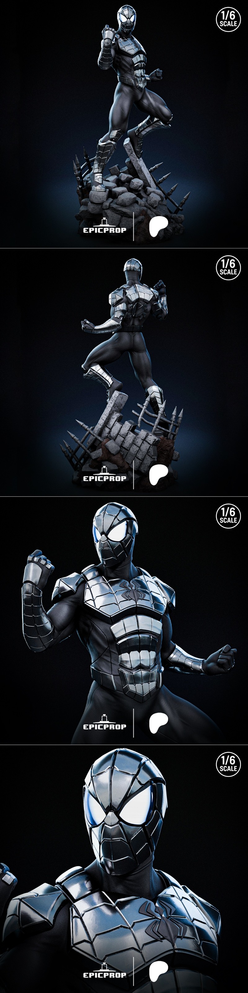 Epic Prop – Armored Spiderman – 3D Print Model STL