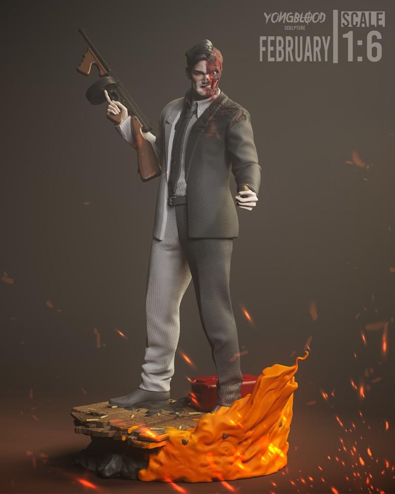 Yongblood Sculpture – Two Face – Dc – 3D Print Model STL