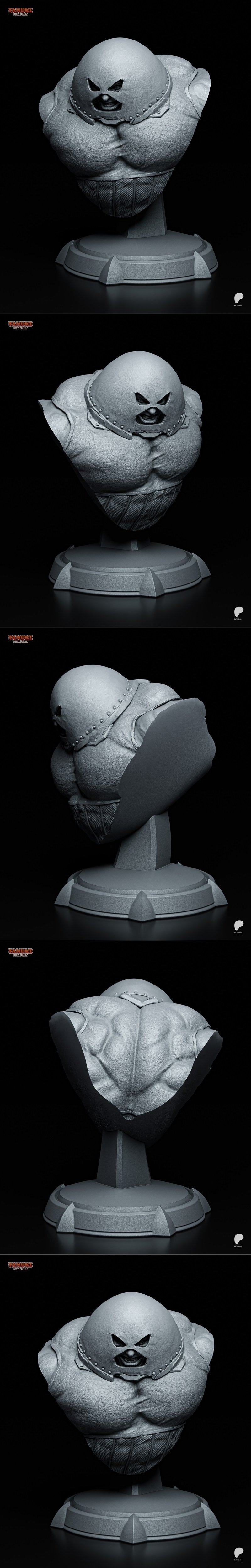 Tanuki Figures – Juggernaut Bust – 3D Print Model STL
