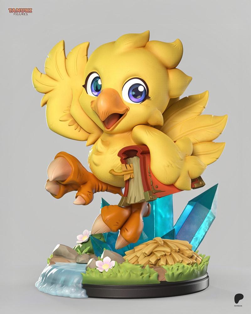 Tanuki Figures – Chocobo Chibi – 3D Print Model STL