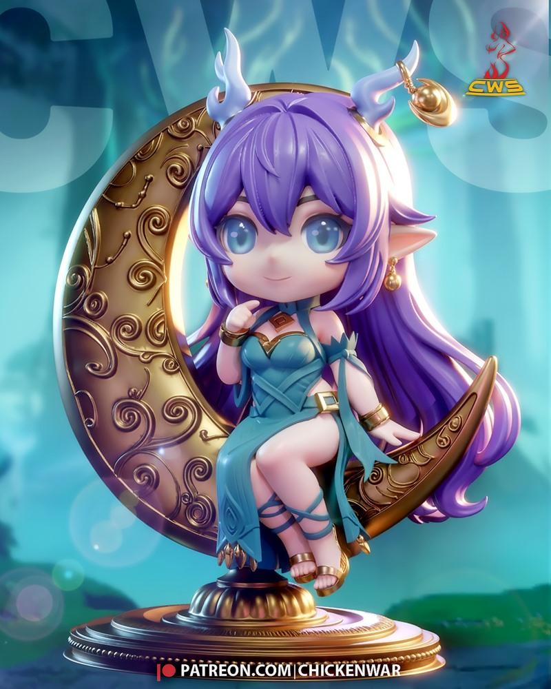 CW Studio - 3D打印模型 - 丘比拉姆|CW Studio – Chibi Lauma – 3D Print Model STL