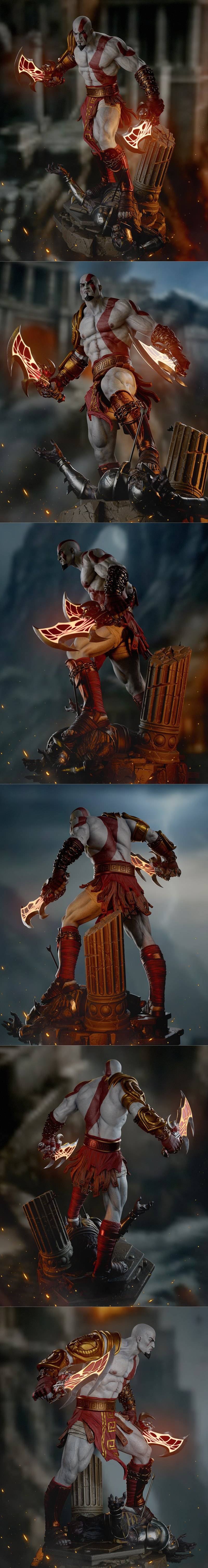 CA 3D Studios – Kratos – 3D Print Model STL