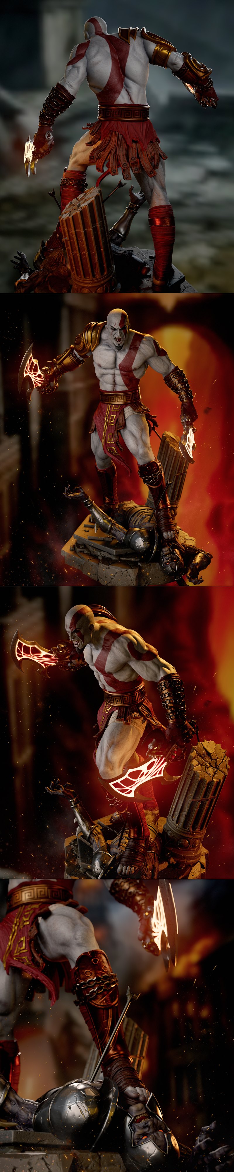 CA 3D Studios – Kratos – 3D Print Model STL
