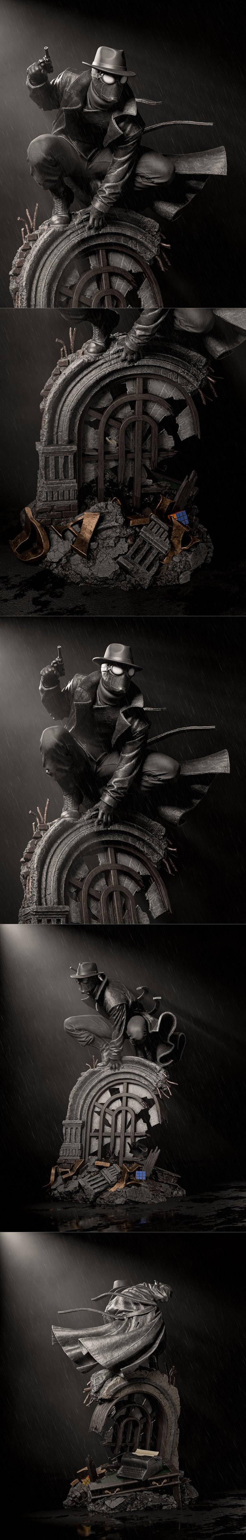 CA 3D Studios – Spider Noir – 3D Print Model STL