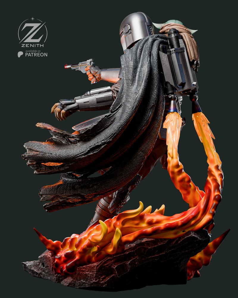 Zenith Studios – Mandalorian and Grogu Sculpt – 3D Print Model