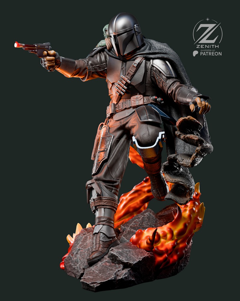 Zenith Studios – Mandalorian and Grogu Sculpt – 3D Print Model