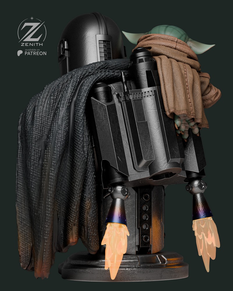 Zenith Studios – Mandalorian and Grogu Sculpt – 3D Print Model